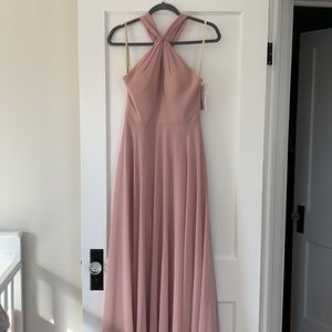 Jenny Yoo Size 4 Whipped Apricot Luxe Chiffon dress. Brand new.
